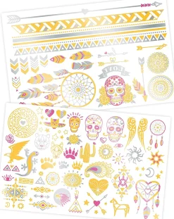 75 tatuajes metálicos lavables - Buki France