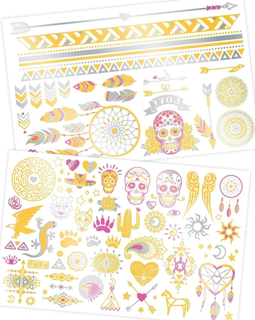 75 tatuajes metálicos lavables - Buki France