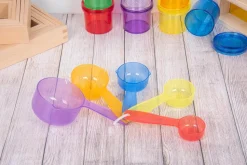 Tazas medidoras de colores translúcidos - TickiT