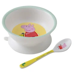 Tazón de succión con cuchara PEPPA PIG - Petit Jour
