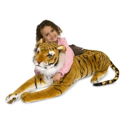 Tigre de peluche gigante de 1 metro - Melissa & Doug