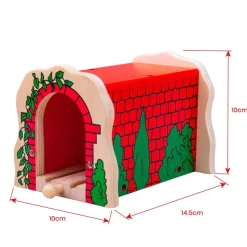 Túnel ladrillos rojos - Bigjigs Toys