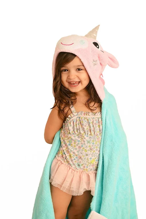 Toalla de baño para niños - Allie la licorne - Zoocchini