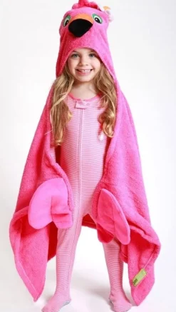 Toalla de baño para niños - Franny le flamant rose - Zoocchini