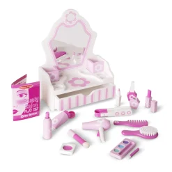 Tocador de madera con accesorios - Melissa & Doug