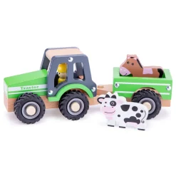 Tractor con remolque y animales - New Classic Toys