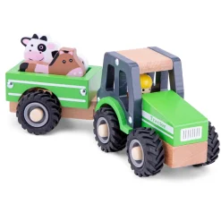Tractor con remolque y animales - New Classic Toys