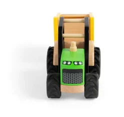 Tractor y remolque de madera - Bigjigs Toys