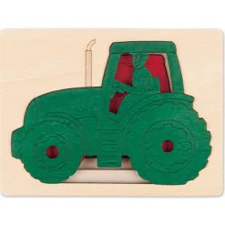 5 tractores en 1 puzzle - Hape Toys