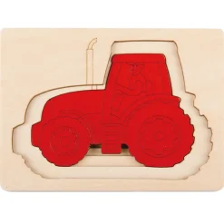 5 tractores en 1 puzzle - Hape Toys
