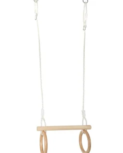 Trapecio con anillos de gimnasia en madera - Small foot company