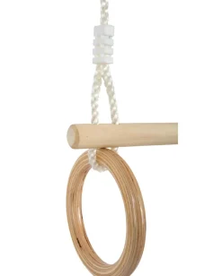 Trapecio con anillos de gimnasia en madera - Small foot company
