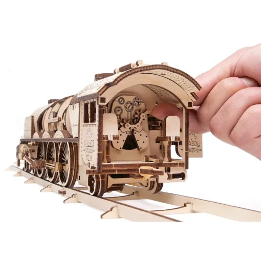 Tren a vapor V-Express modelo mecánico - Ugears