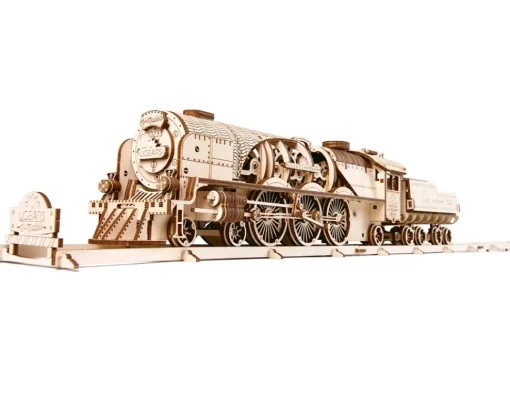 Tren a vapor V-Express modelo mecánico - Ugears
