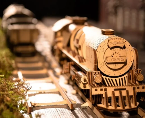 Tren a vapor V-Express modelo mecánico - Ugears