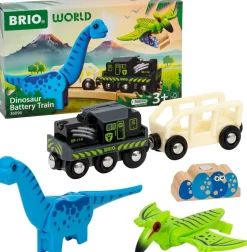 Tren de dinosaurios que funciona con baterías - Brio