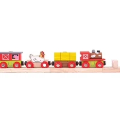 Tren de madera Granja - Bigjigs Toys