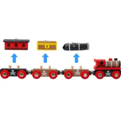 Tren de madera Pirata - Bigjigs Toys