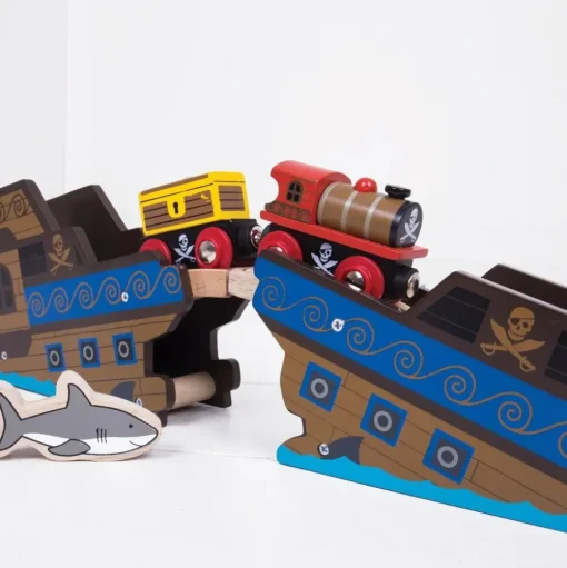 Tren de madera Pirata - Bigjigs Toys