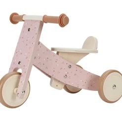 Triciclo de madera rosa - Little Dutch