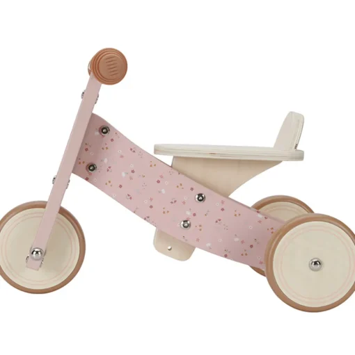Triciclo de madera rosa - Little Dutch