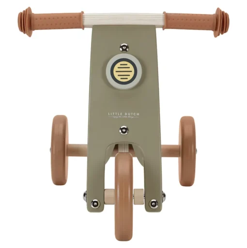 Triciclo de madera verde oliva - Little Dutch