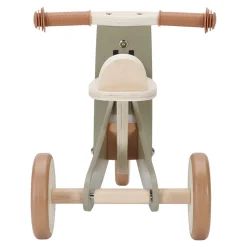 Triciclo de madera verde oliva - Little Dutch