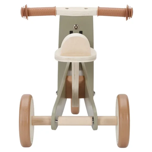 Triciclo de madera verde oliva - Little Dutch