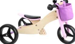 Triciclo sin pedales 2 en 1 rosa de 64 x 38 x 36 cm - Small foot company