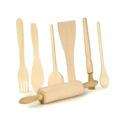 7 utensilios de cocina de madera - Egmont Toys