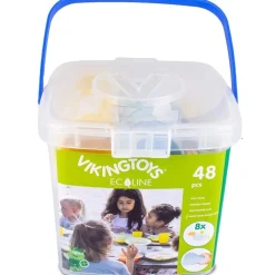 Vajillas de bioplástico para jugar x8 - Viking Toys