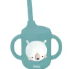 Vaso con pajita de silicona Munchy el oso - Sassi Junior