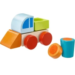 Vehículo de madera, con velcro 6 piezas - Selecta