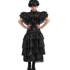 Vestido de gala negro Wednesday Addams 140cm - Chaks