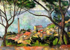 Vista de Estaque de Paul Cézanne - Puzzle Michèle Wilson