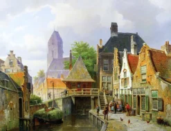Vista de Oudewater de Koekkoek - Puzzle Michèle Wilson