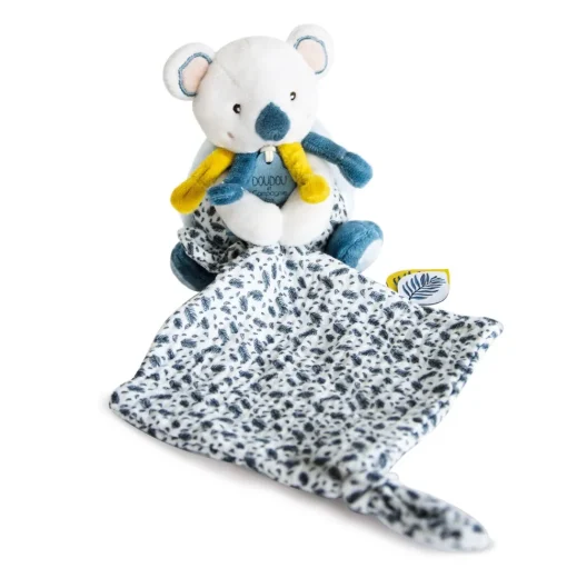 Yoca el koala de peluche con manta - Doudou et Compagnie